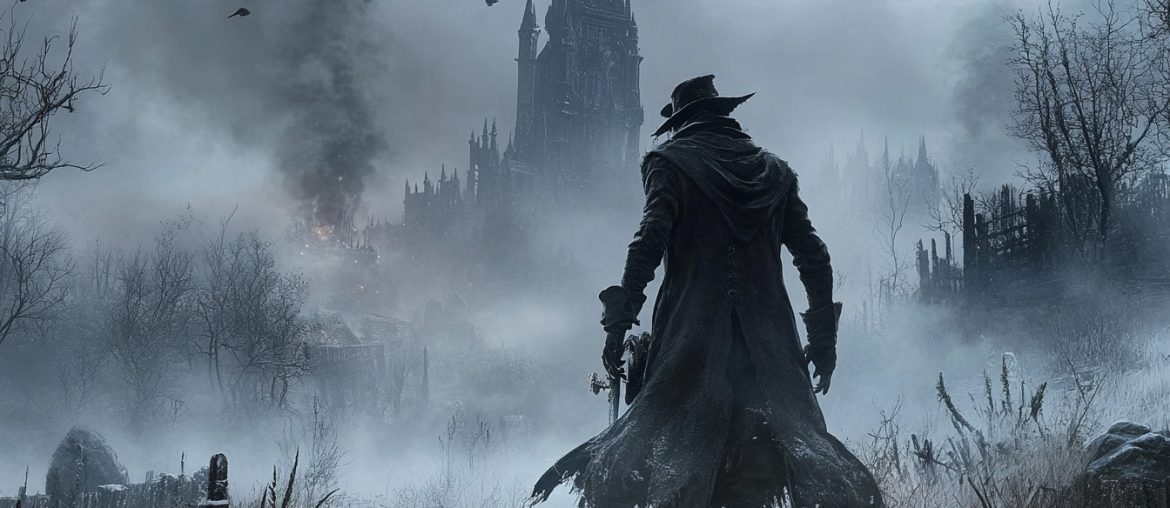 Dive into the haunting world of Bloodborne's Yharnam! This image captures the game's signature blend of gothic beauty and cosmic horror. Experience the dread and awe as a lone Hunter confronts the terrors lurking in the city's twisted streets. #Bloodborne #GothicHorror #VideoGameArt